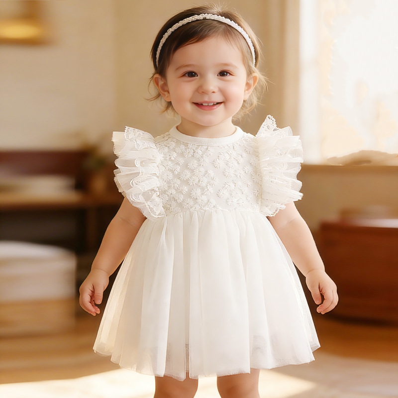 Baby Nursery Embroidery - Rüschen Spitze Neugeborenen Baby Mädchen Hochzeit