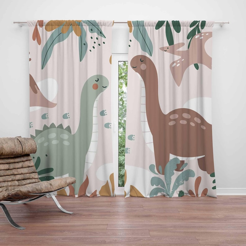 Baby Nursery Office - Dinosaurier Kinderzimmer Vorhänge Dino Kinder Schlafzimmer
