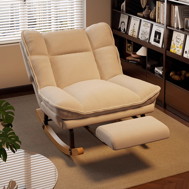 Rocking Chair Nursery - Schaukelstuhl für Zuhause, Balkon, Freizeit, Rückenlehne,
