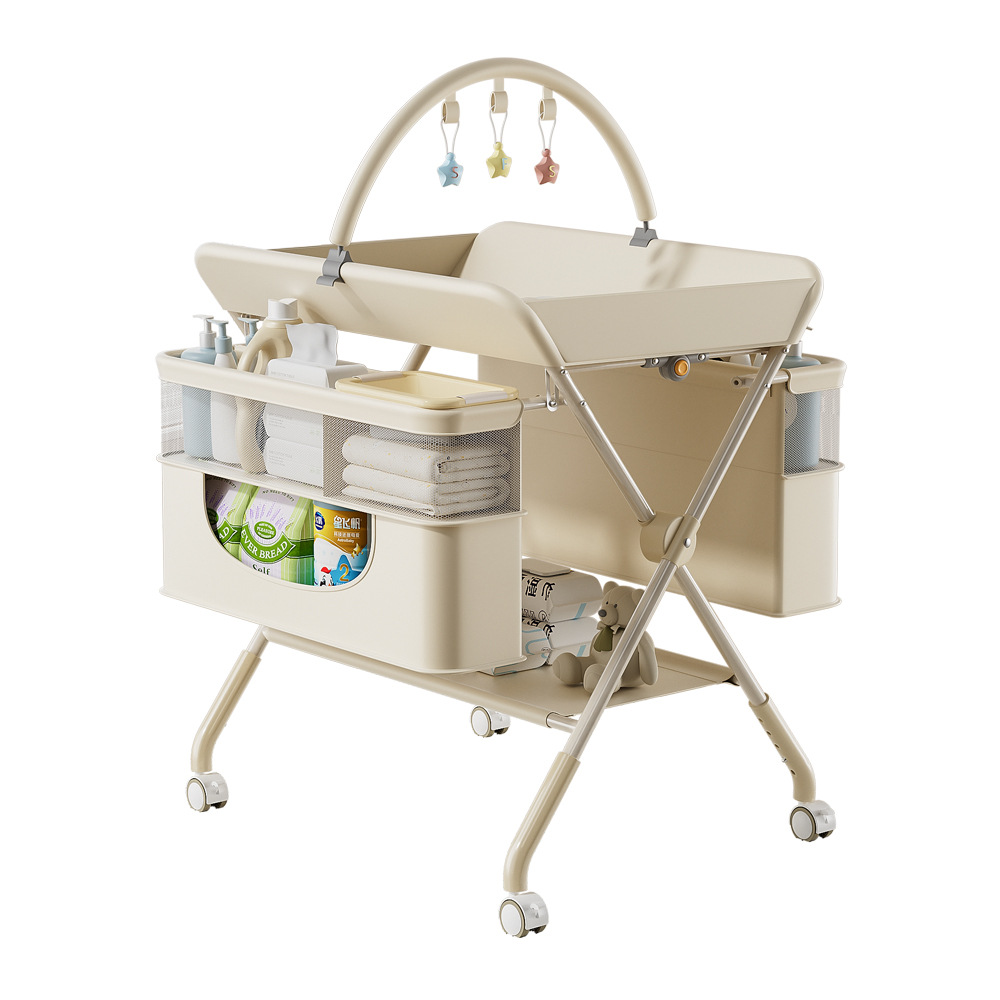 Baby Nursery Wardrobe - Wickeltisch mit faltbarem, multifunktionalem Design, höhenverstellbar,