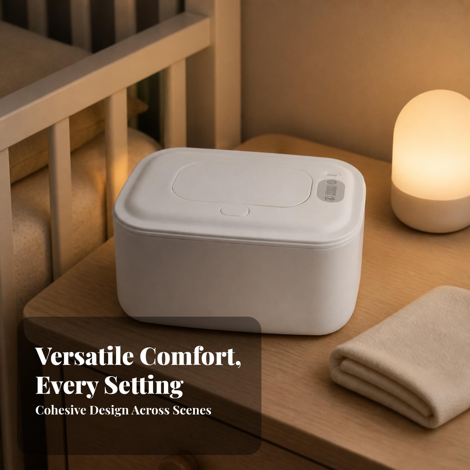 Baby Nursery Temperature - Tragbarer USB-Feuchttuchwärmer für Babytücher, beheizter Spender