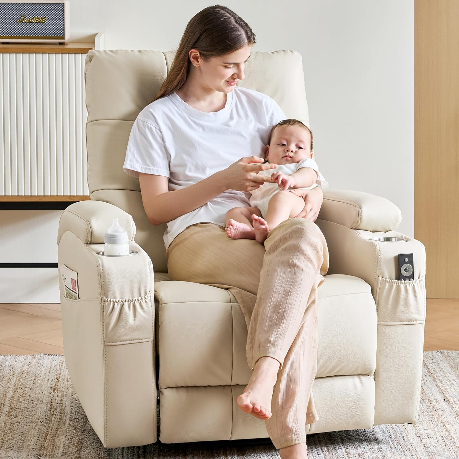 # Leder-Relaxsessel, Drehbarer – Rocking Chair Nursery Bewertung und Preis