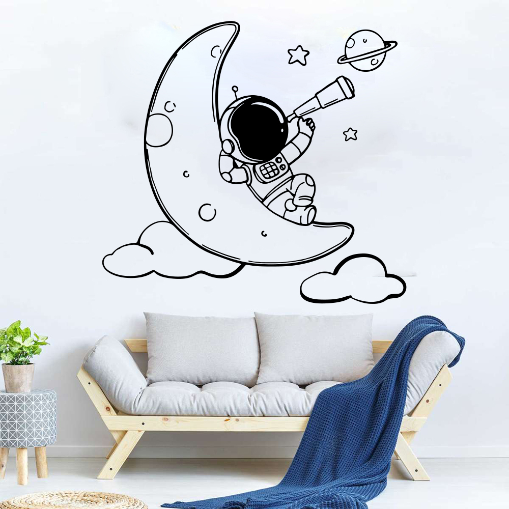 Cartoon Astronaut auf Die Mond – Baby Nursery Panelling Bewertung und Preis