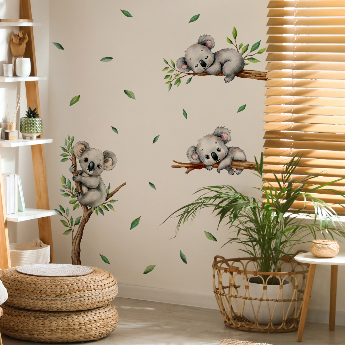 Cartoon Koala Klettern Baum Zw – Baby Nursery Wall Decals Bewertung und Preis