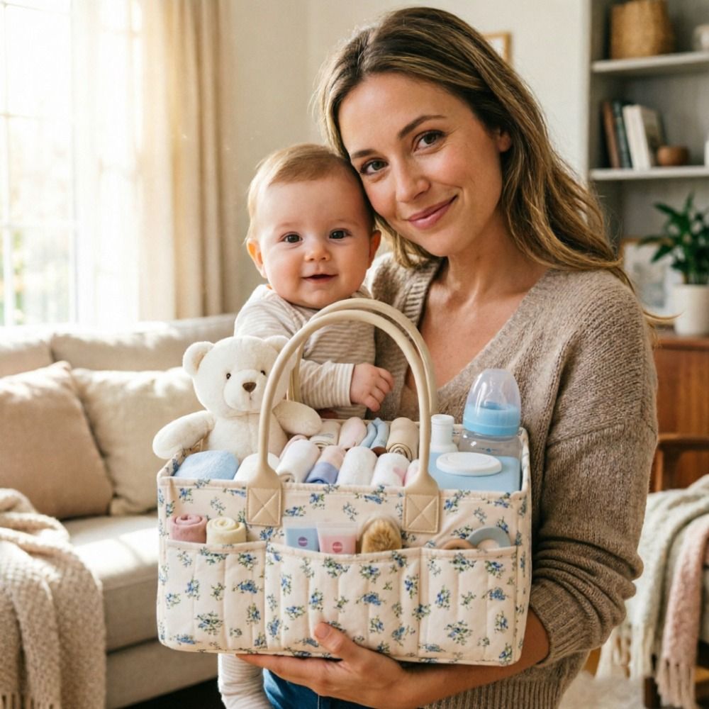 Blumenmuster Baby Windel-Organ – Baby Nursery Essentials Bewertung und Preis