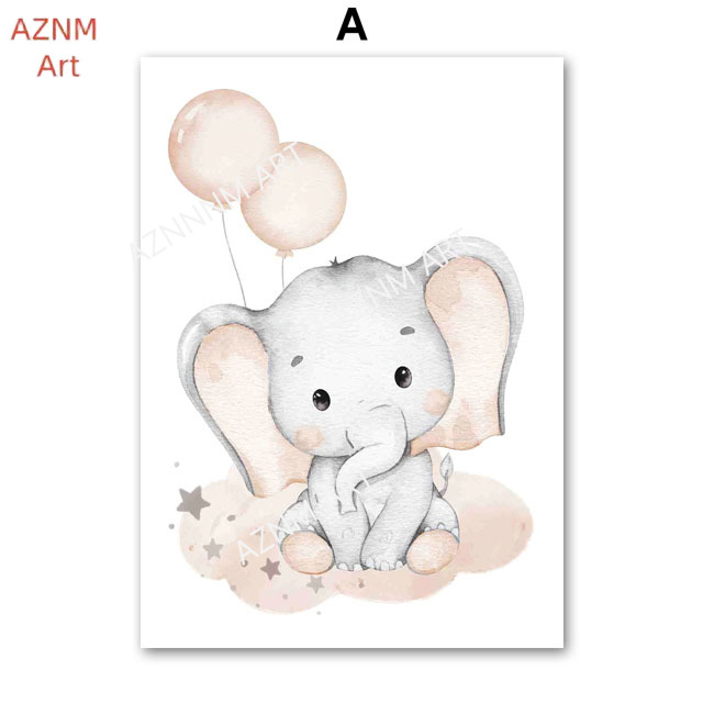Elefanten-Ballon, Regenbogen,  – Baby Nursery Home Bewertung und Preis