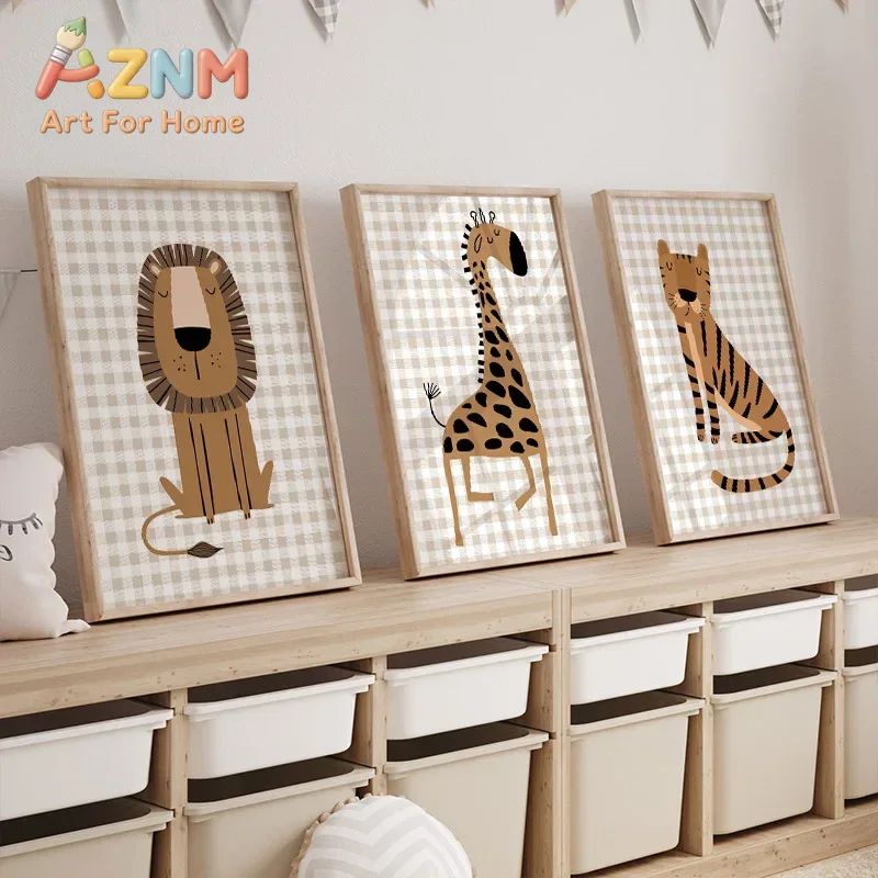 Löwe Tiger Elefant Giraffe Dsc – Baby Nursery Jungle Bewertung und Preis