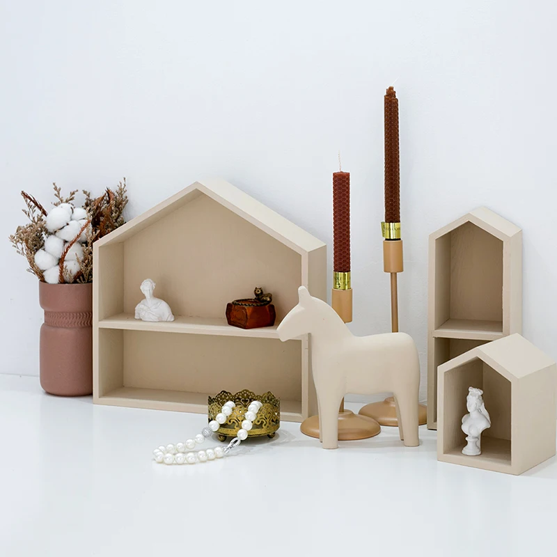 Nordische Holzpferde-Ornamente – Baby Nursery Office Bewertung und Preis