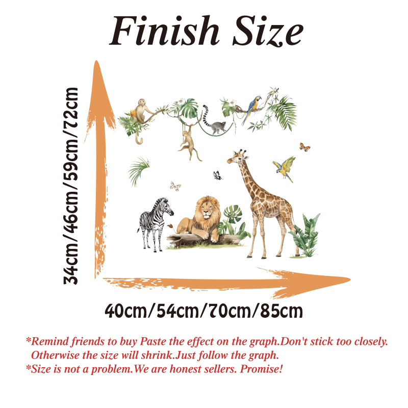 Große Dschungel Tier tropische – Baby Nursery Panelling Bewertung und Preis