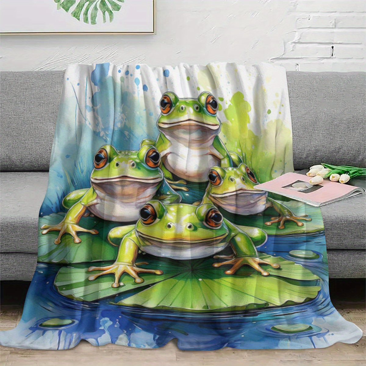 Super süße Frosch-Teich-Decke  – Baby Nursery Nature Theme Bewertung und Preis