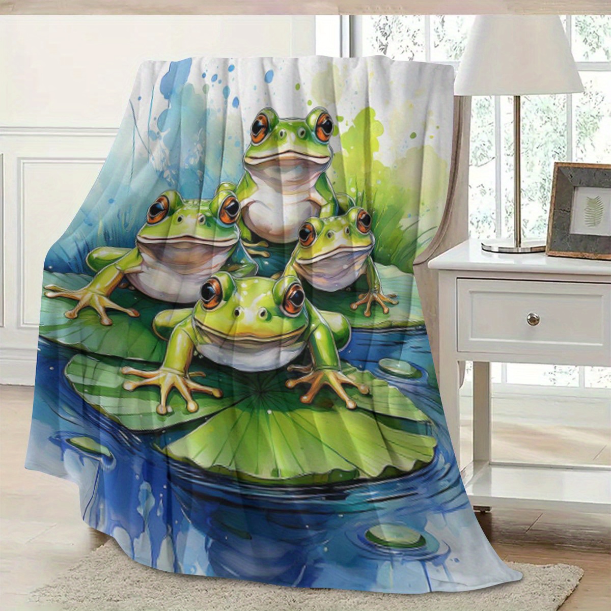 Super süße Frosch-Teich-Decke  – Baby Nursery Nature Theme Bewertung und Preis