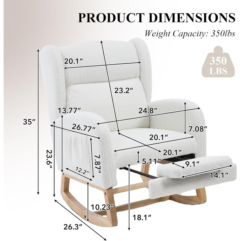 Gepolsterter Kinderzimmer-Scha – Rocking Chair Nursery Bewertung und Preis