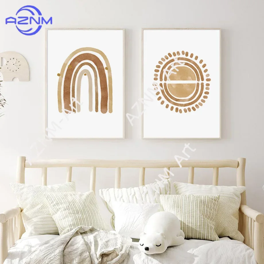 Boho Kinderzimmer Wandkunst Le – Baby Nursery Paintings Bewertung und Preis