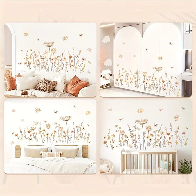 【EFFIZIENZVOLL】2X Boho-Blumen- – Baby Nursery Wallpaper Girl Bewertung und Preis
