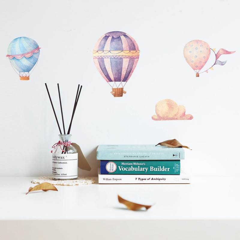 Kreativer bunter Heißluftballo – Baby Nursery Murals Bewertung und Preis