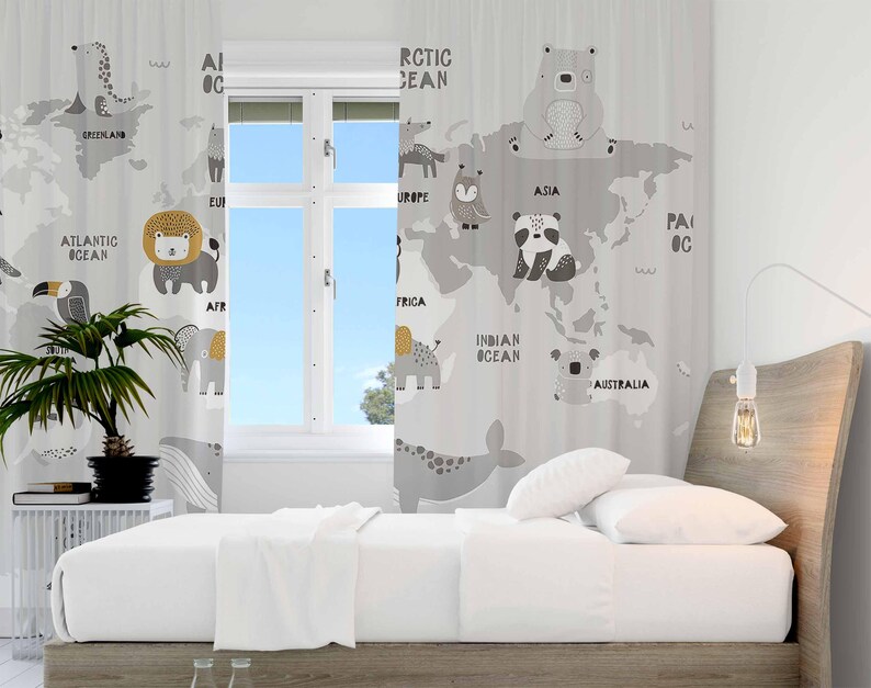 Weltkarte Kinderzimmer Vorhäng – Baby Nursery Youtube Bewertung und Preis