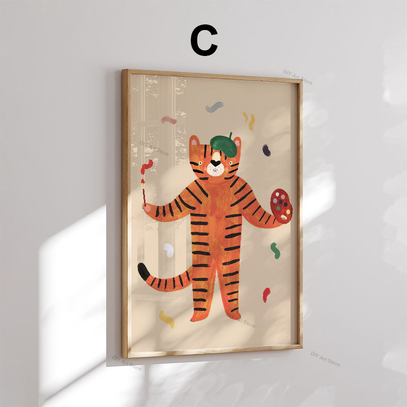 Lustige Cartoon-Tier Kinderzim – Baby Nursery Paintings Bewertung und Preis