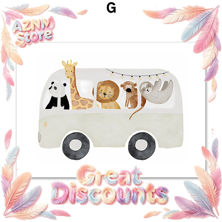 Boho-Tierfreunde Elefant Hase  – Baby Nursery Paintings Bewertung und Preis