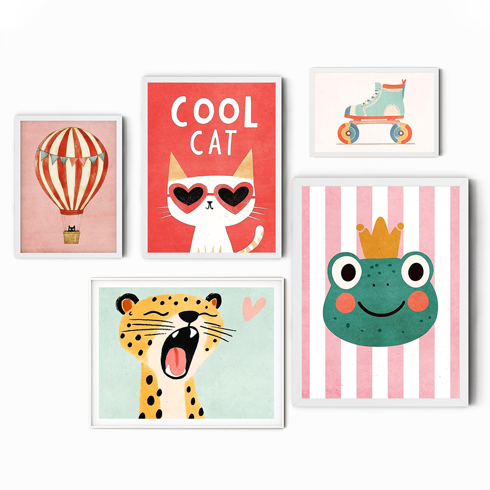 Lustige Tiere, Tiger, Löwe, Fr – Baby Nursery Paintings Bewertung und Preis