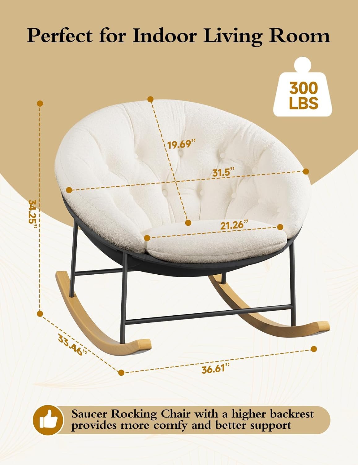Breiter Schaukelstuhl für das  – Rocking Chair Nursery Bewertung und Preis