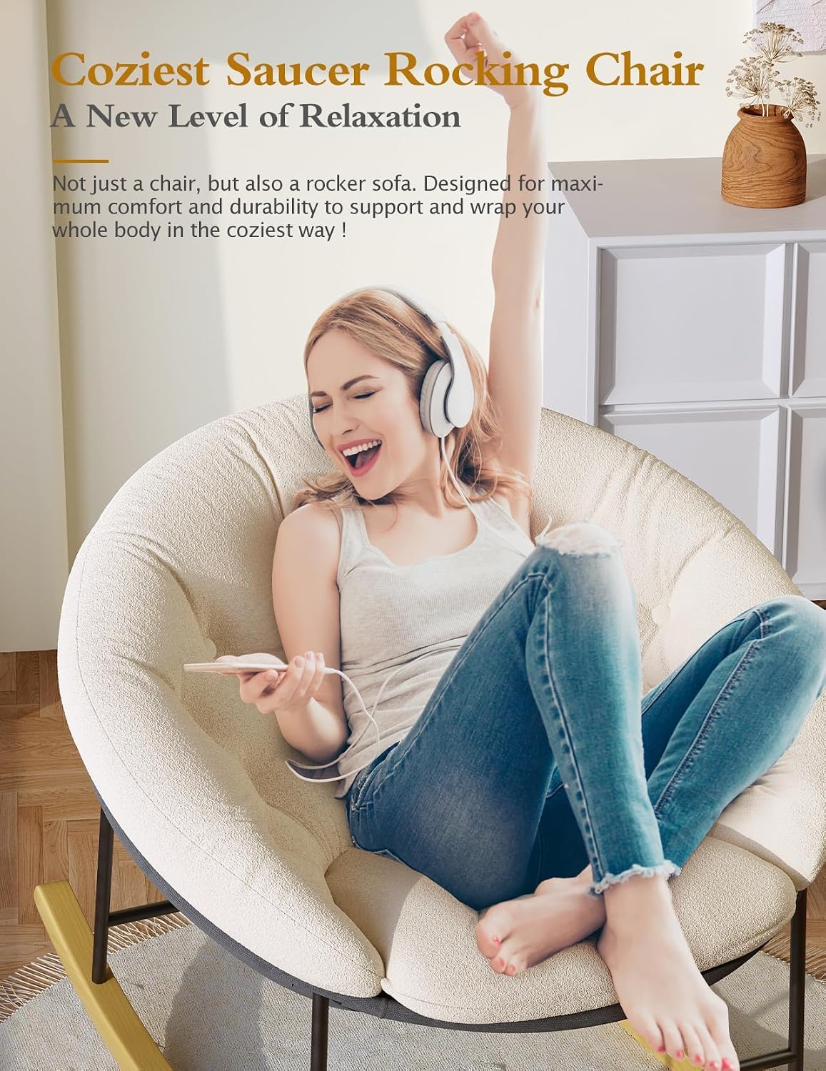 Breiter Schaukelstuhl für das  – Rocking Chair Nursery Bewertung und Preis