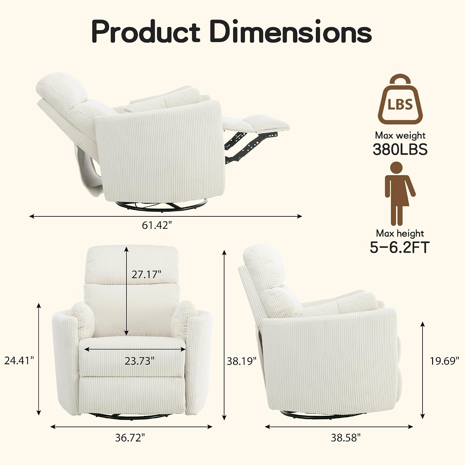 Elektrischer Schaukelstuhl für – Rocking Chair Nursery Bewertung und Preis
