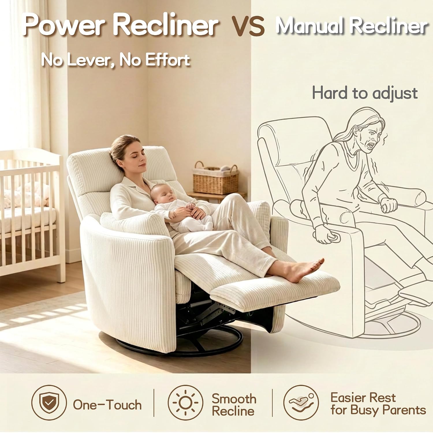 Elektrischer Schaukelstuhl für – Rocking Chair Nursery Bewertung und Preis