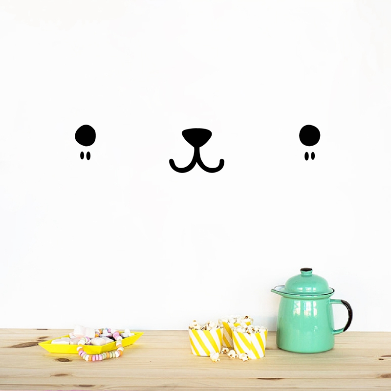 Nette Kawaii Gesicht Wand Kuns – Baby Nursery Furniture Bewertung und Preis