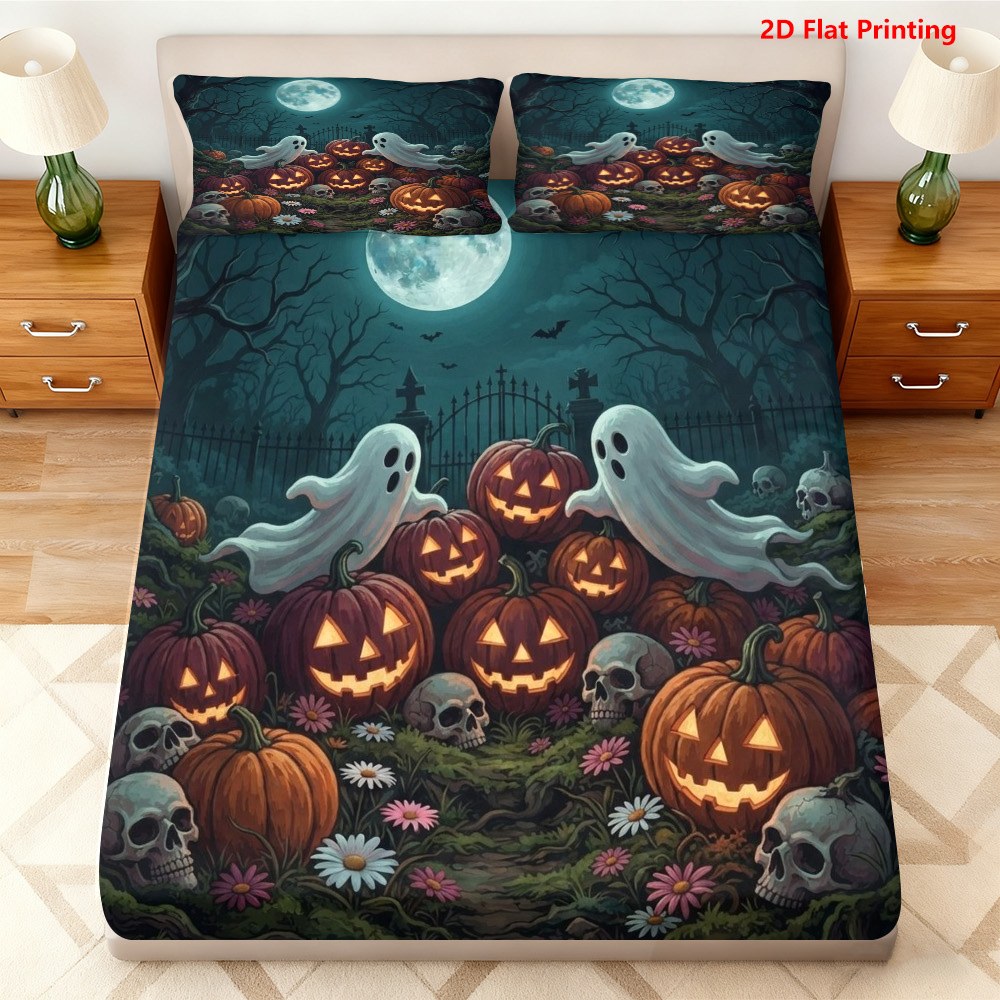 Halloween-Kürbis-Geist-Spannbe – Baby Nursery Home Bewertung und Preis