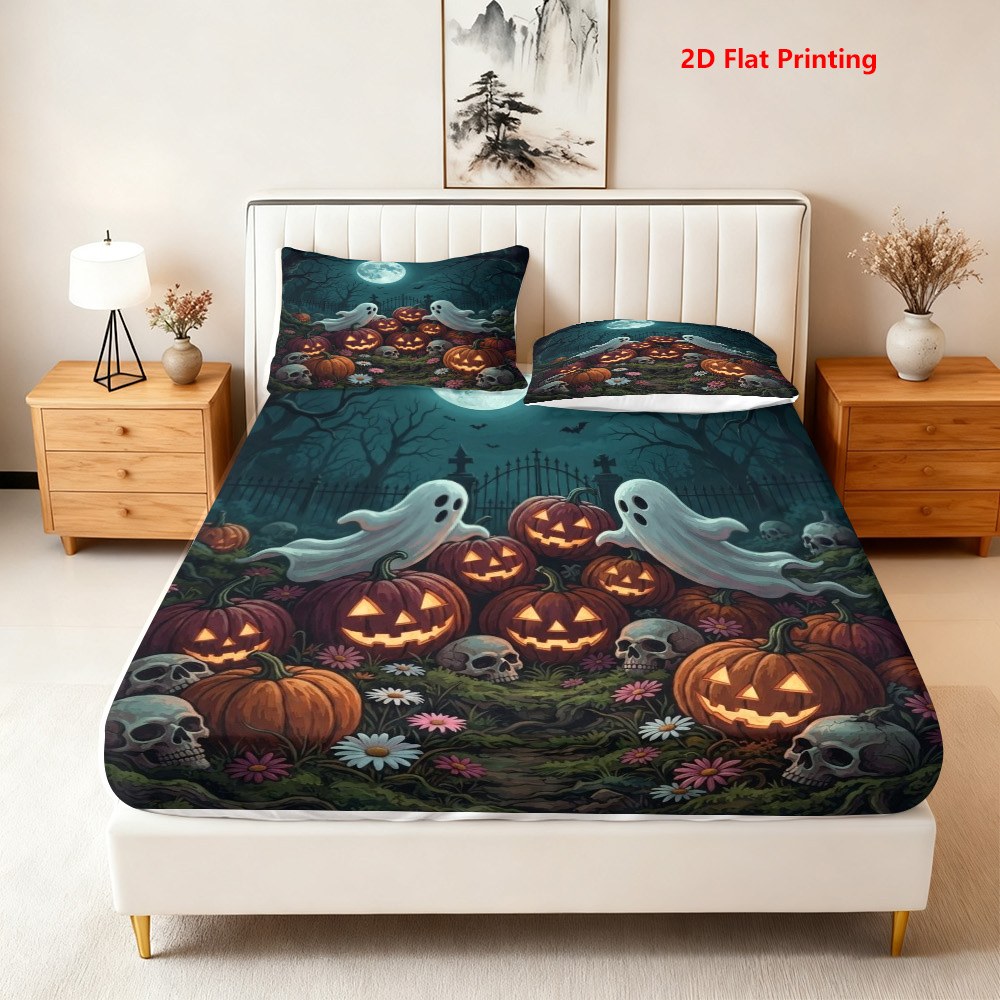 Halloween-Kürbis-Geist-Spannbe – Baby Nursery Home Bewertung und Preis