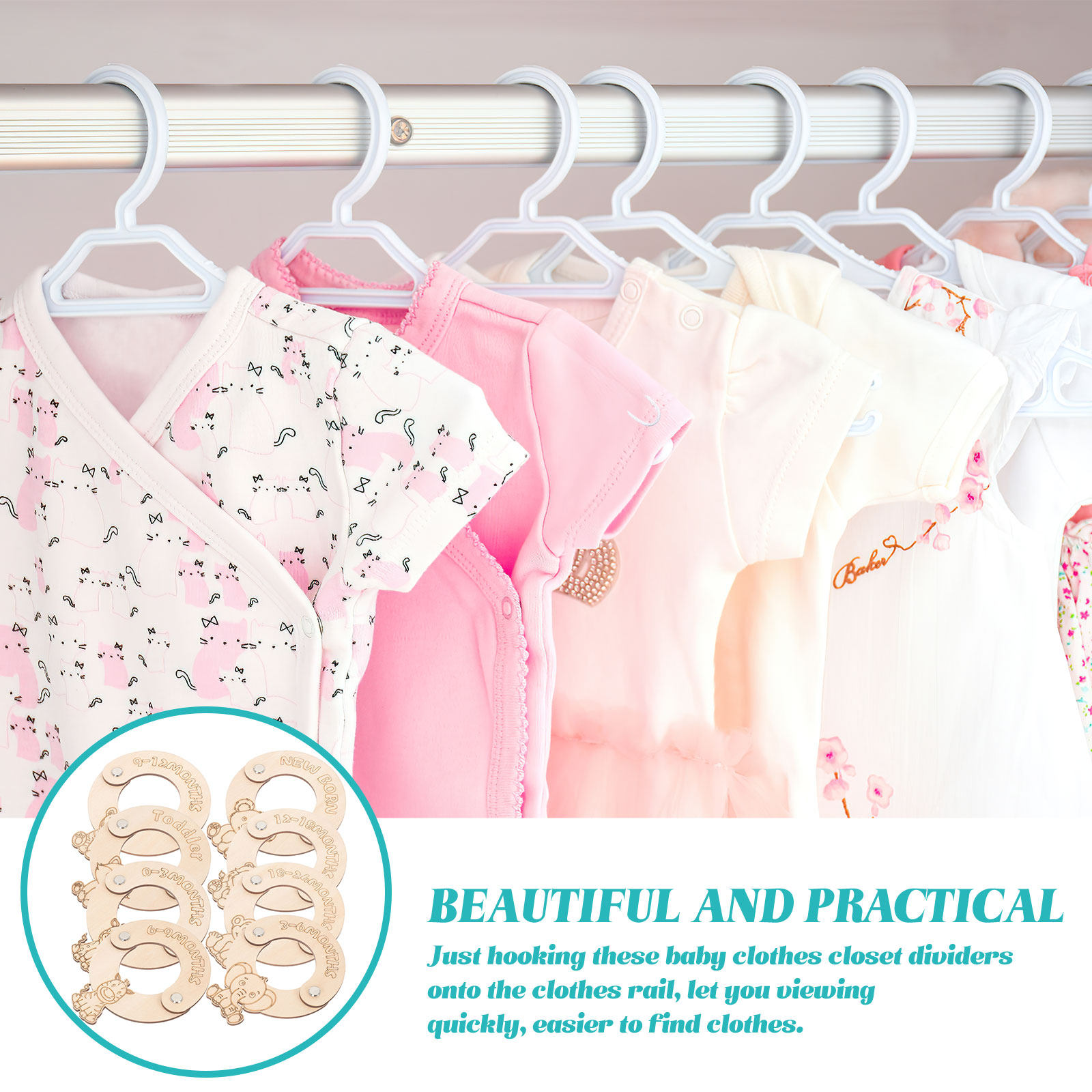 8-teiliges Set Baby-Kleidersch – Baby Nursery Wardrobe Bewertung und Preis