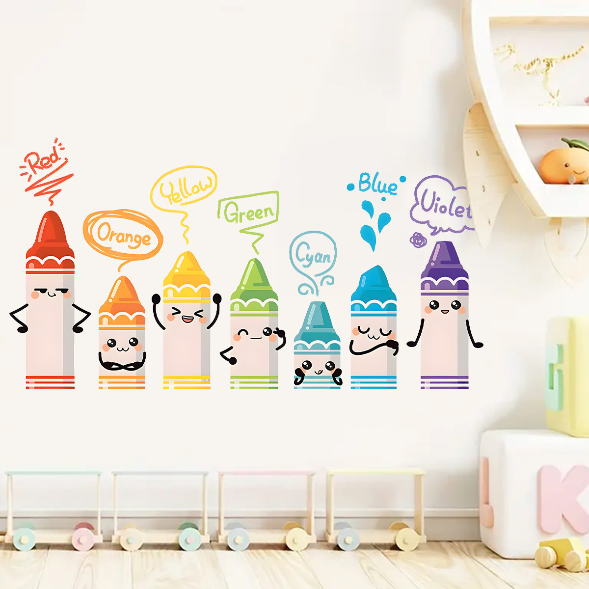 Cartoon süße bunte Kreide Must – Baby Nursery Furniture Bewertung und Preis