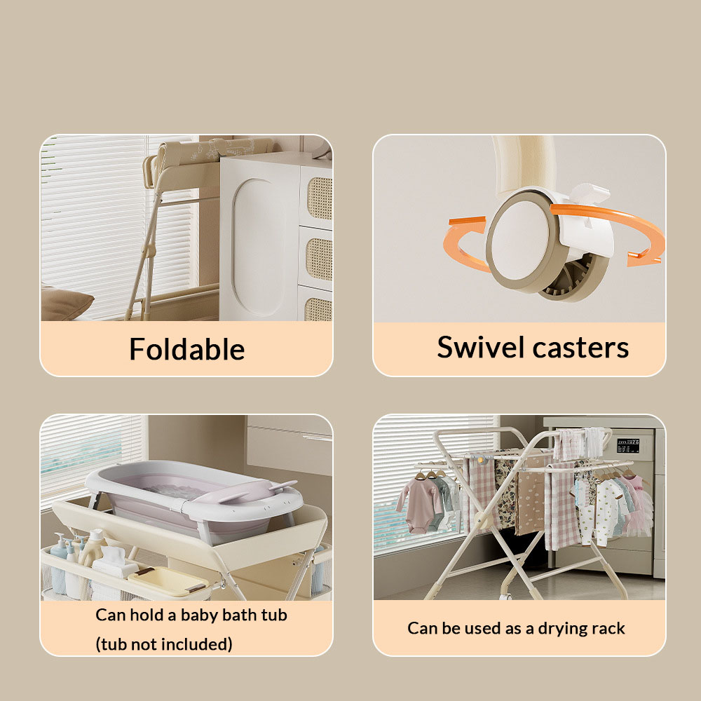 Wickeltisch mit faltbarem, mul – Baby Nursery Wardrobe Bewertung und Preis