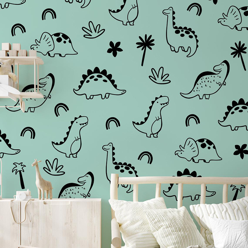 Geometrischer Dinosaurier Baum – Baby Nursery Panelling Bewertung und Preis