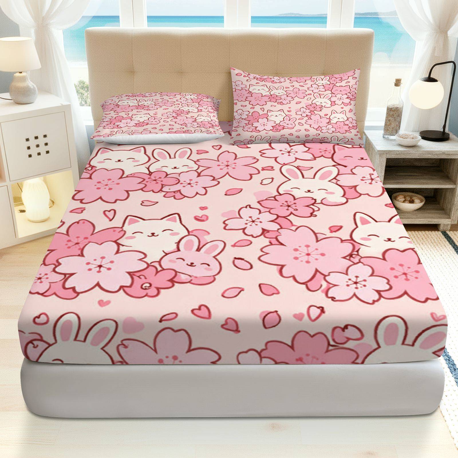 Sakura Rabbit Katzenbettwäsche – Baby Nursery Home Bewertung und Preis