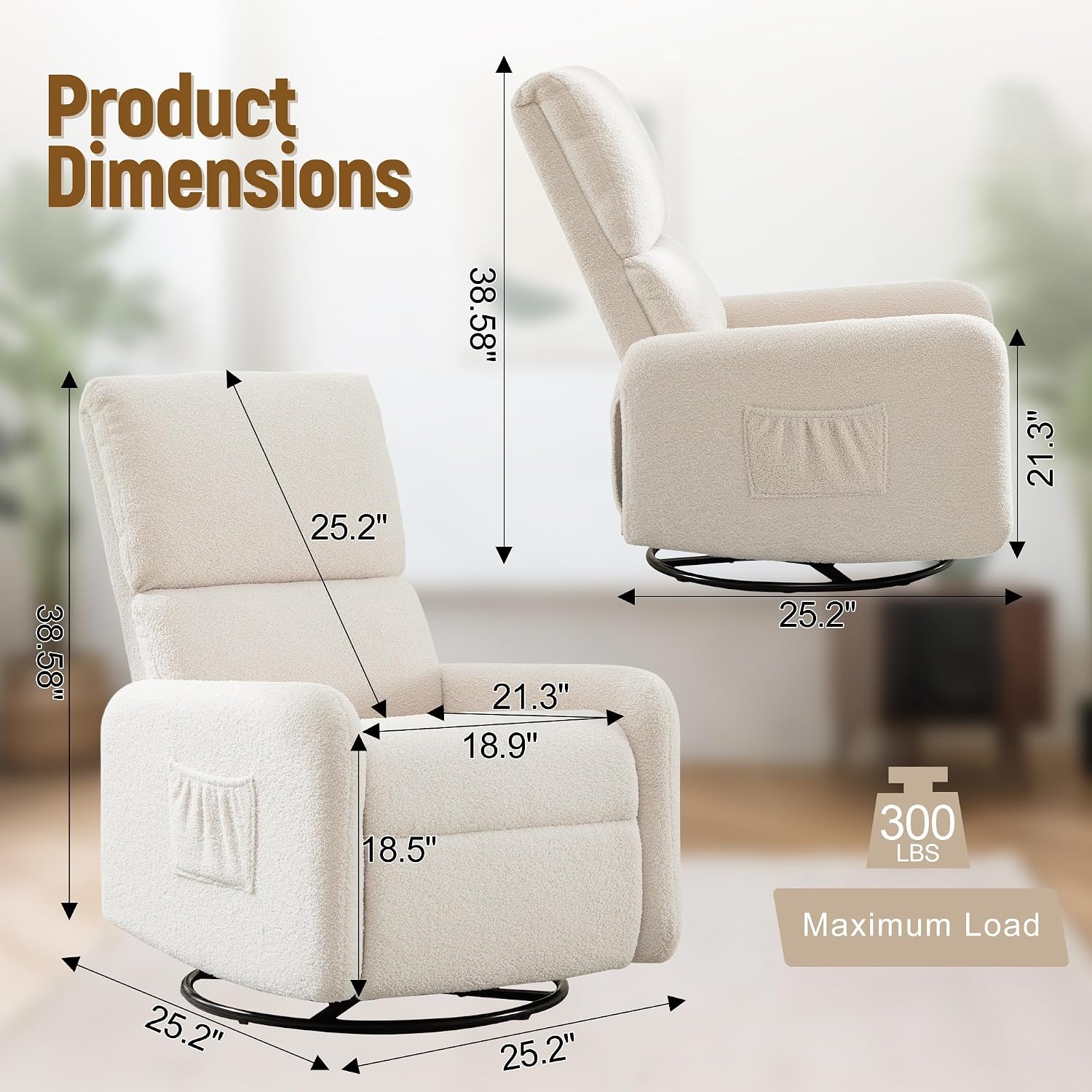360 °   Schaukelstuhl, Kinderz – Rocking Chair Nursery Bewertung und Preis