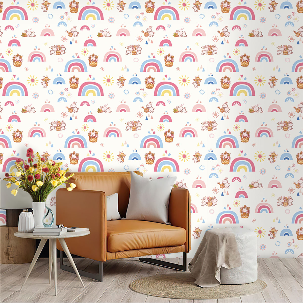 Boho Rainbow Kinder-Tapete zum – Baby Nursery Wallpaper Girl Bewertung und Preis