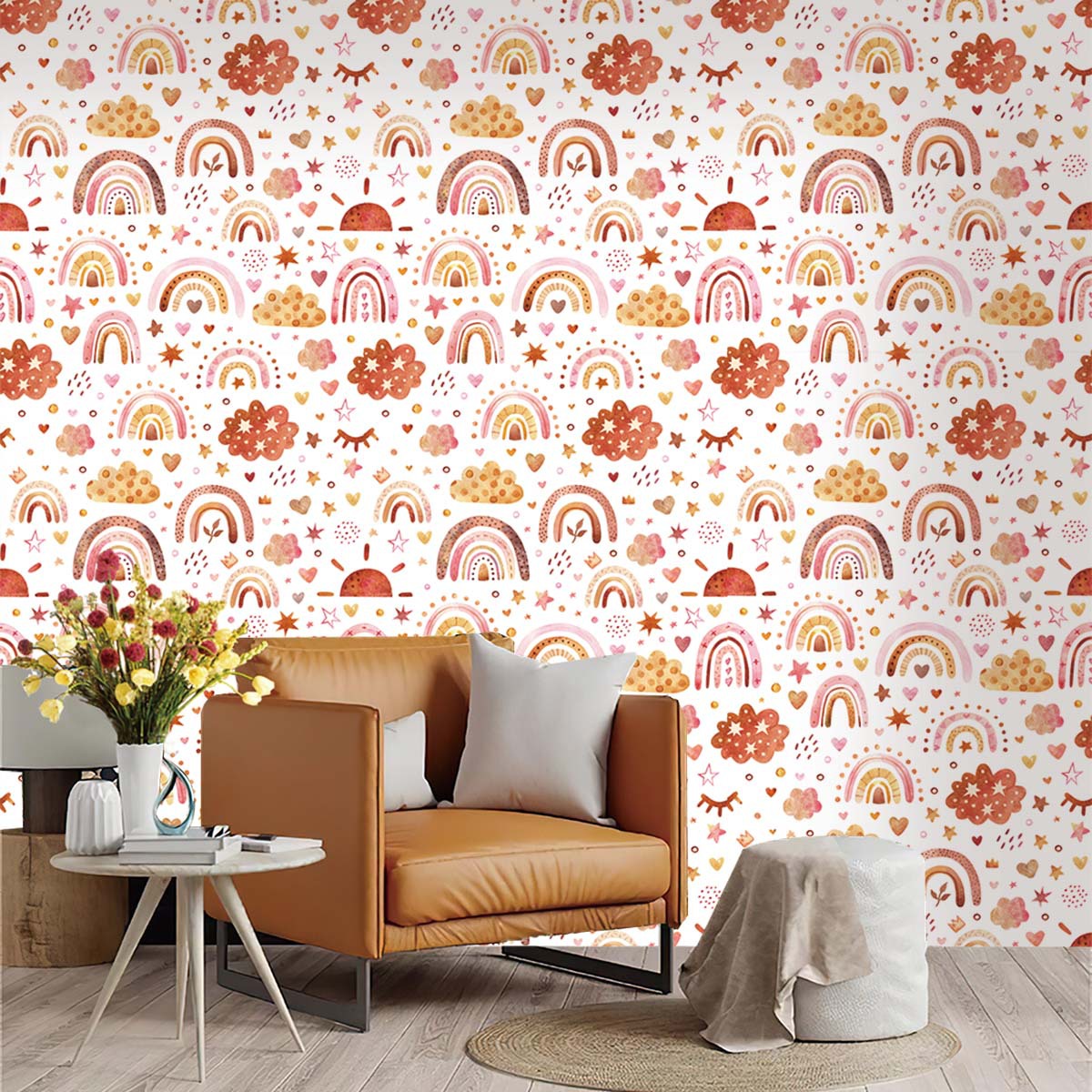 Boho Rainbow Kinder-Tapete zum – Baby Nursery Wallpaper Girl Bewertung und Preis