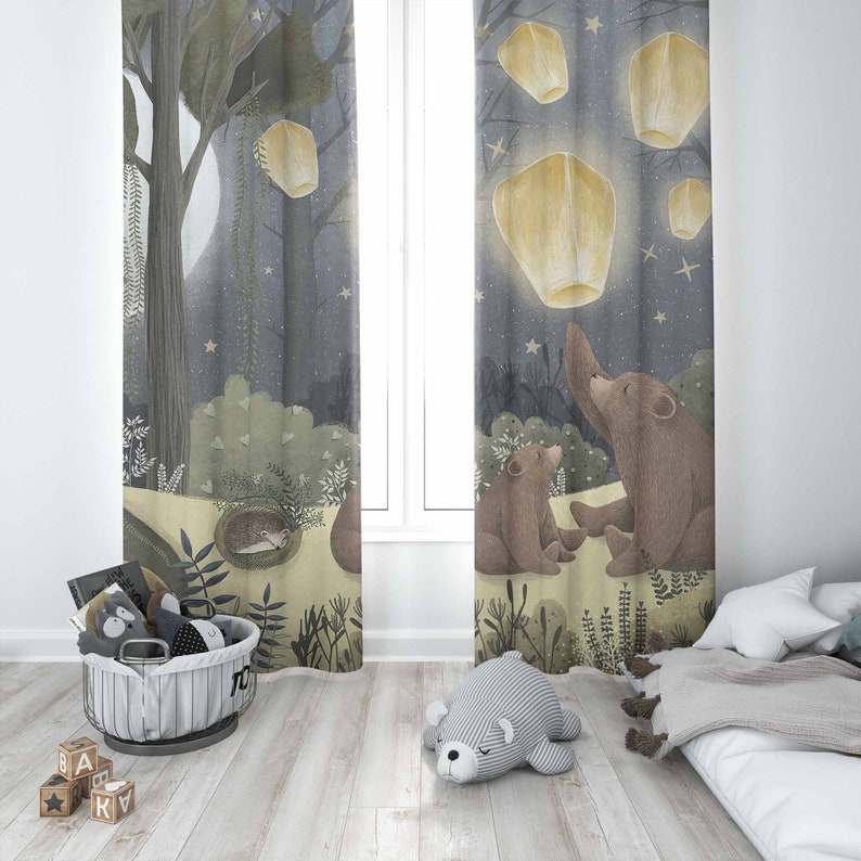Wald Kinderzimmer Vorhänge Tie – Baby Nursery Office Bewertung und Preis