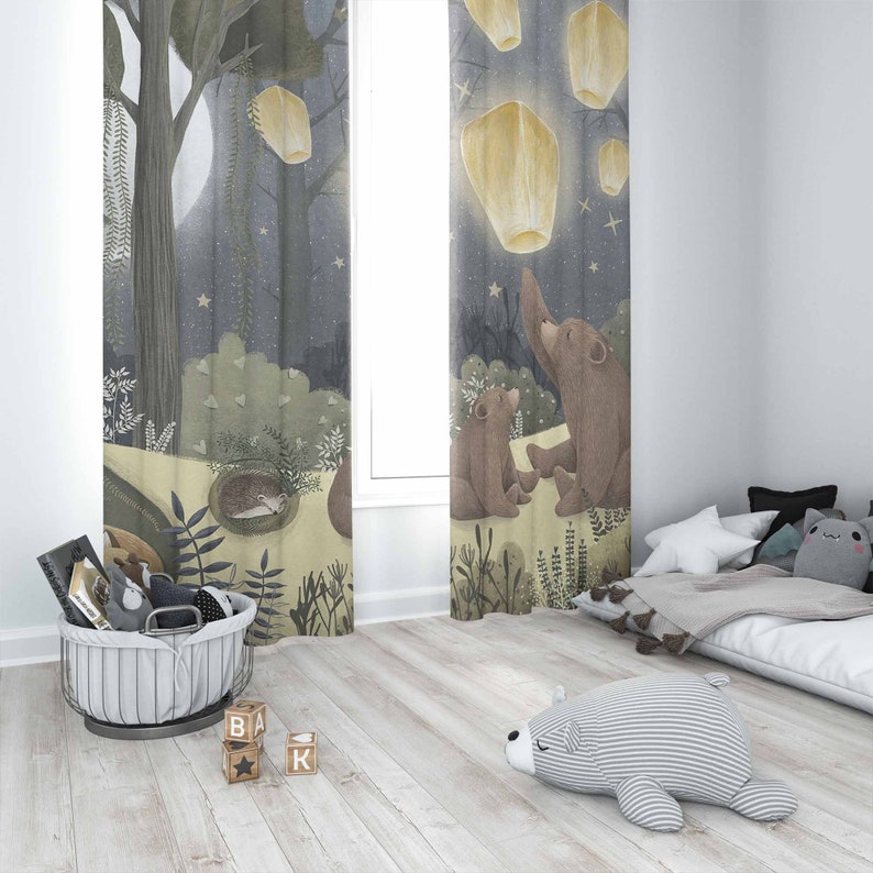 Wald Kinderzimmer Vorhänge Tie – Baby Nursery Office Bewertung und Preis