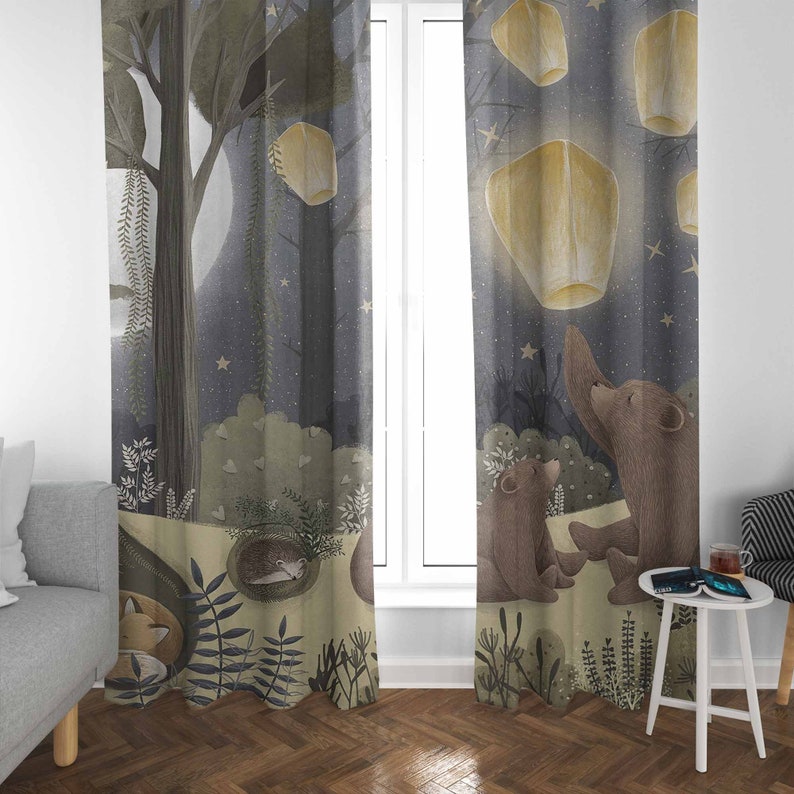 Wald Kinderzimmer Vorhänge Tie – Baby Nursery Office Bewertung und Preis