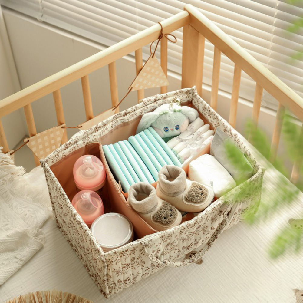 Blumenmuster Windel-Organizer  – Baby Nursery Essentials Bewertung und Preis