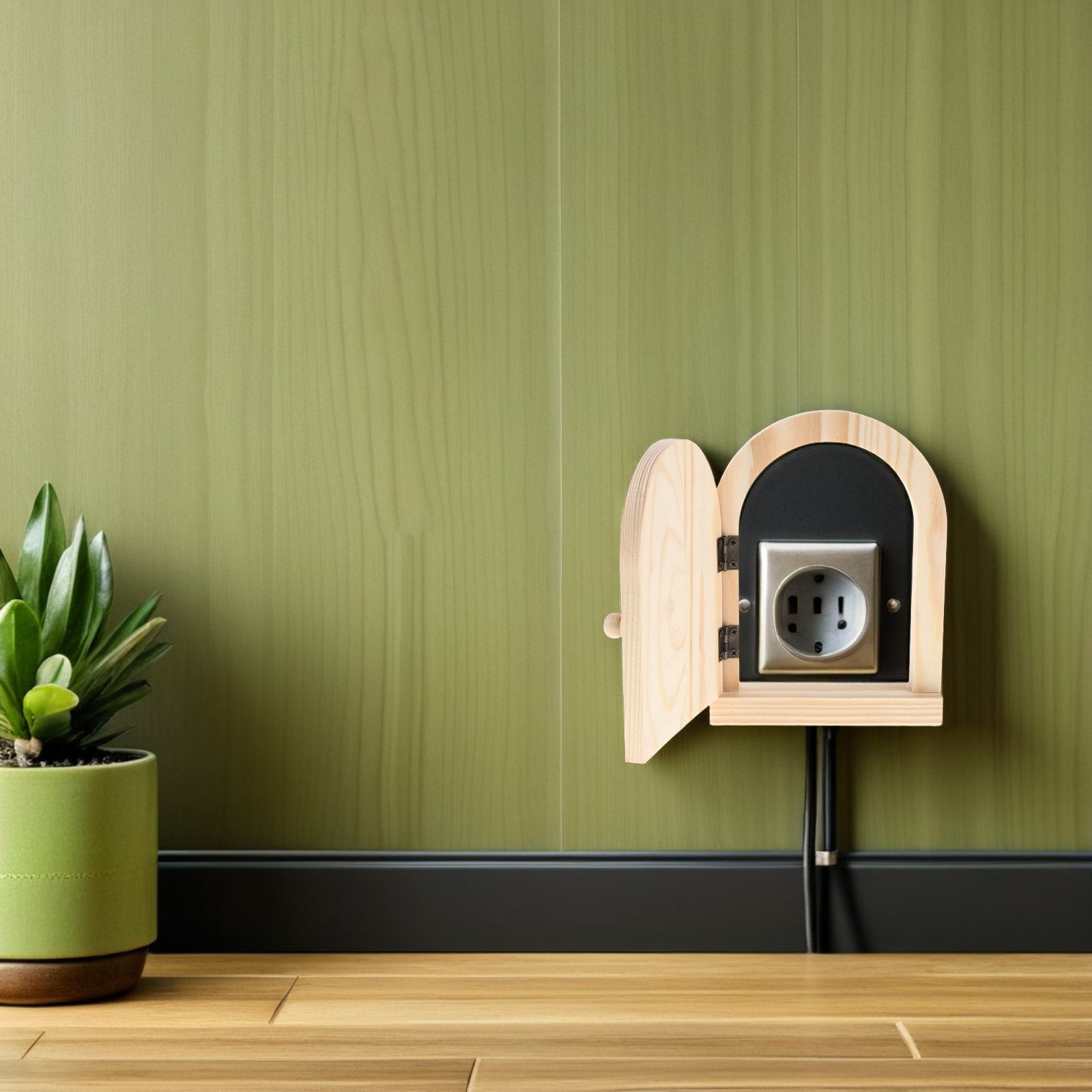 Holz-Steckdosenabdeckplatte in – Outlet Cover Childproof Bewertung und Preis