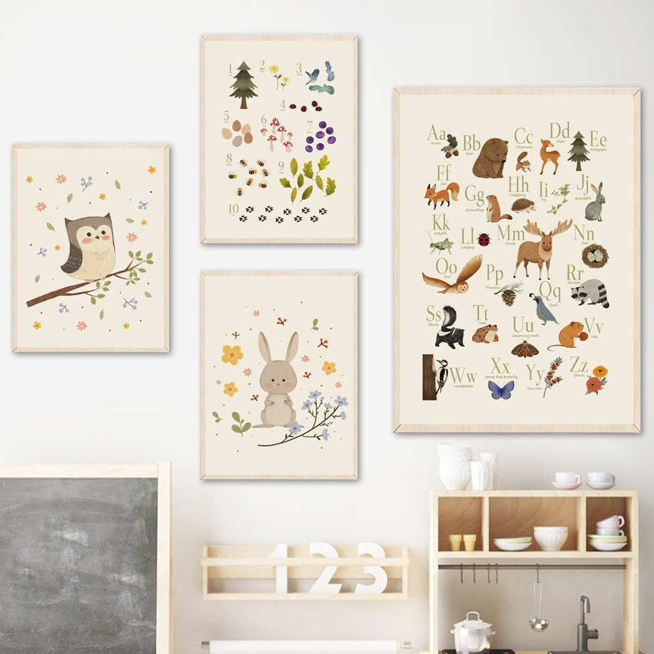 1 Stück rahmenlose, niedliche  – Baby Nursery Paintings Bewertung und Preis
