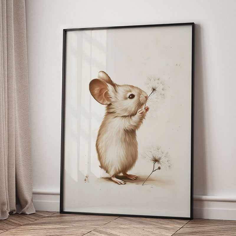 Bär, Hase, Fuchs, Hirsch, Eich – Baby Nursery Paintings Bewertung und Preis