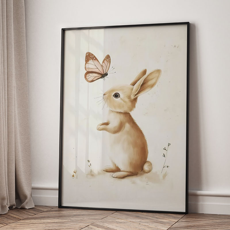 Bär, Hase, Fuchs, Hirsch, Eich – Baby Nursery Paintings Bewertung und Preis