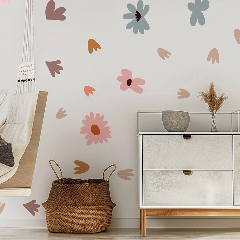 DIY bunte Blumen Wandaufkleber – Baby Nursery Wallpaper Girl Bewertung und Preis