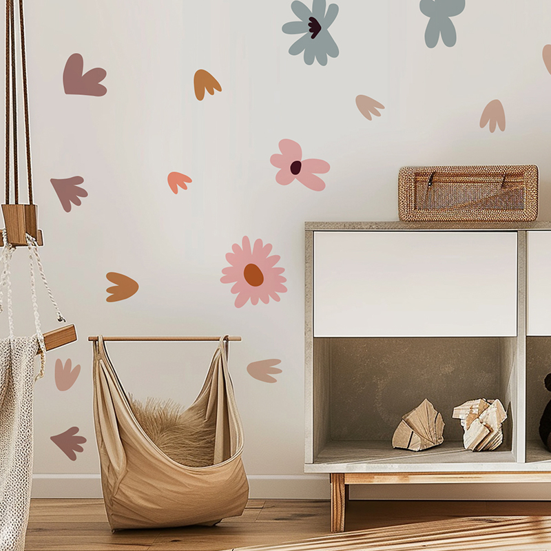 DIY bunte Blumen Wandaufkleber – Baby Nursery Wallpaper Girl Bewertung und Preis