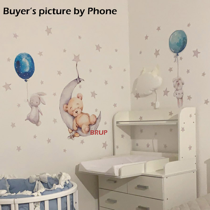 Aquarell Ballon Bunny und Brau – Baby Nursery Panelling Bewertung und Preis